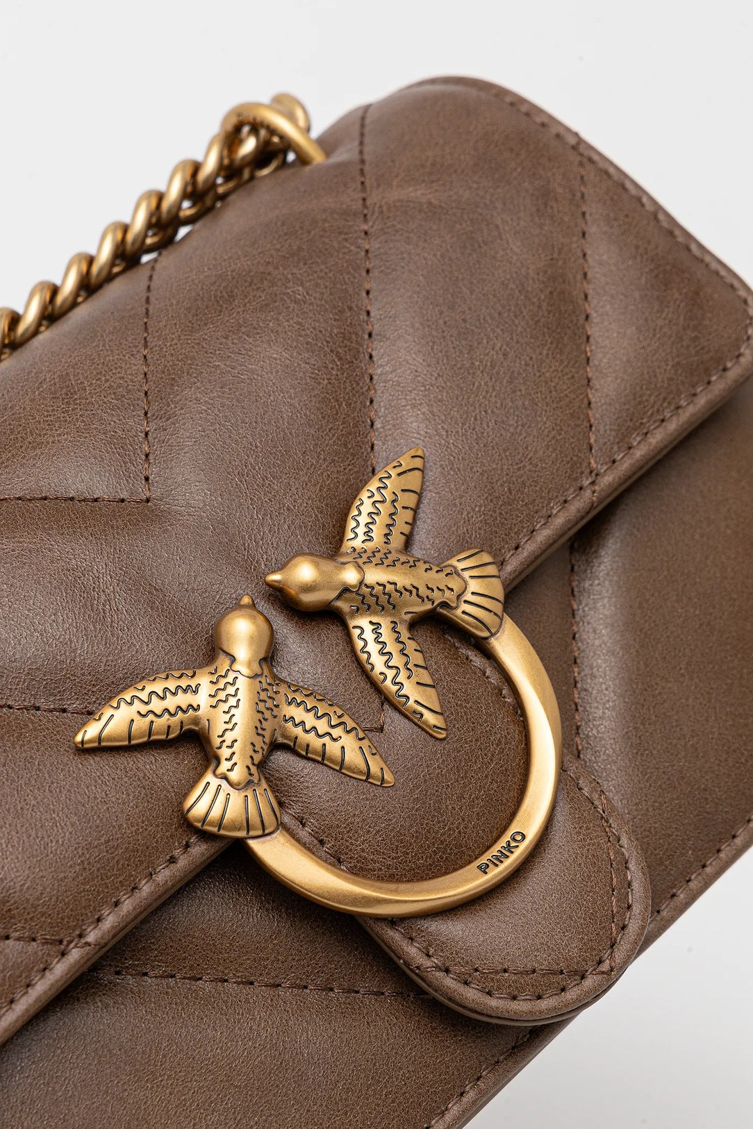 Borsa Pinko Love Bag Marrone