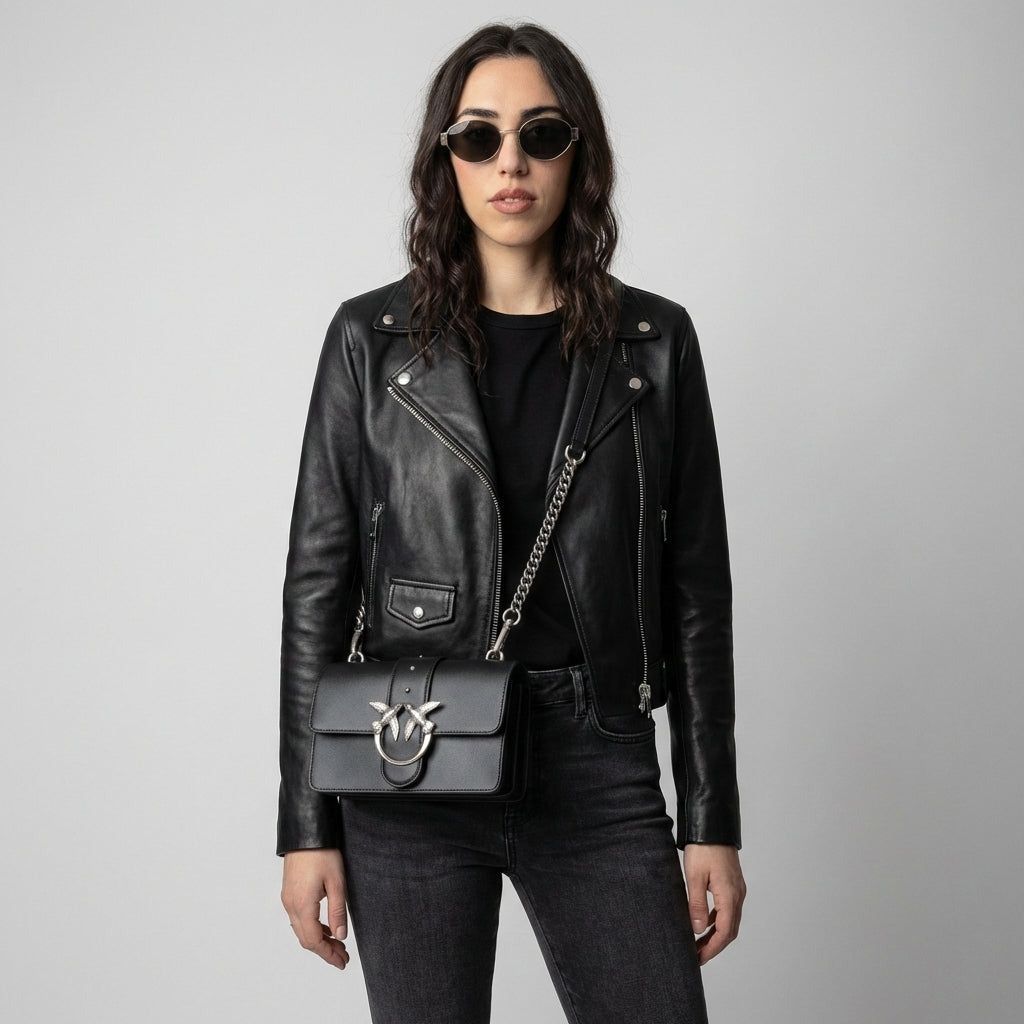 Borsa Pinko Love Bag One Argento